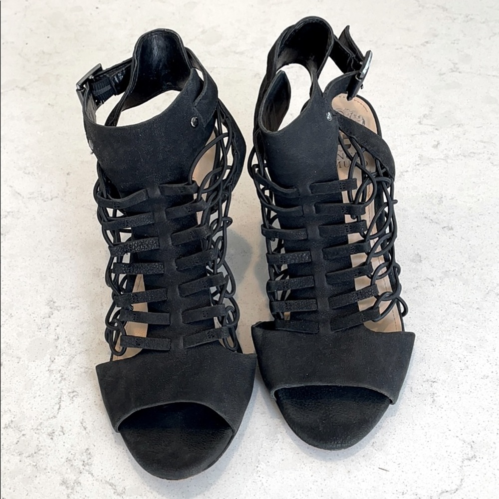 Vince Camuto VC Evel Leather Caged Sandals